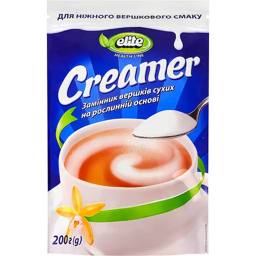 Вершки сухі Elite Creamer на рослинній основі 200г