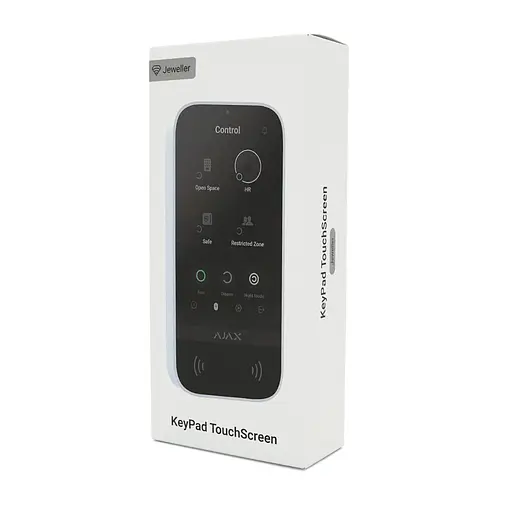 Бездротова сенсорна клавіатура Ajax KeyPadTouchScreen white - фото 2