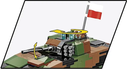 Конструктор COBI український танк ЗСУ KTO Rosomak (PL/UA) 2629 - фото 6
