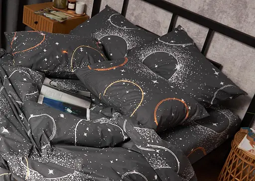 Набір наволочок Moon&Star Бязь Gold Люкс Cosmic Glow 70х70 см 2 шт - фото 2