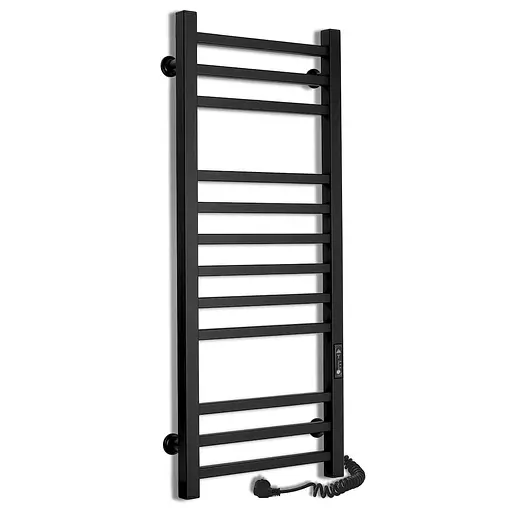 Електрична рушникосушарка Laris Зебра Імідж ЧФЧ12 350x900 Е права 73207655, Чорний матовий, Праве, Електронний - фото 1