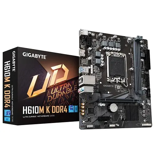 Материнська плата Gigabyte H610M K DDR4 (H610M K DDR4) (Socket 1700, Intel H610, Micro-ATX) - фото 5