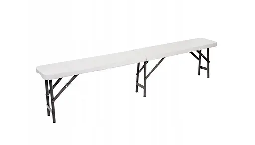 Лава розкладна садова туристична 180см біла - фото 4