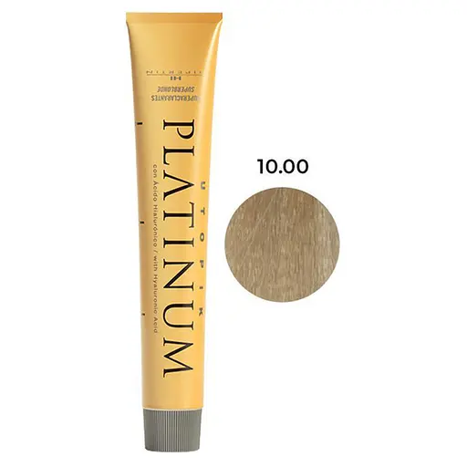 Професійна стійка крем-фарба для волосся з аміаком Hipertin Platinum 10.00 супер-блонд платиновий 60 мл - фото 1