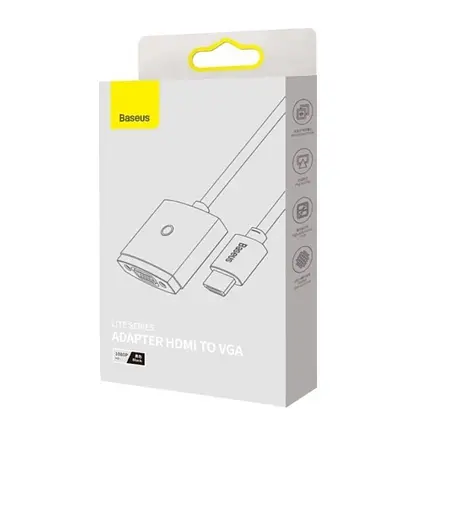 Переходник Baseus Lite Series Adapter HDMI to VGA WKQX010001 - фото 5