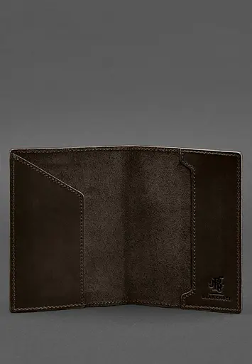 Кожаная обложка для военного билета 7.3 темно-коричневый Crazy Horse - фото 8