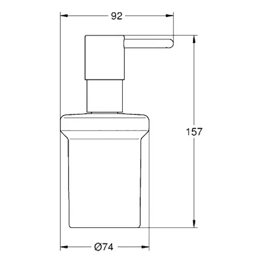 Дозатор для рідкого мила Grohe Essentials 40394001, Хром - фото 2