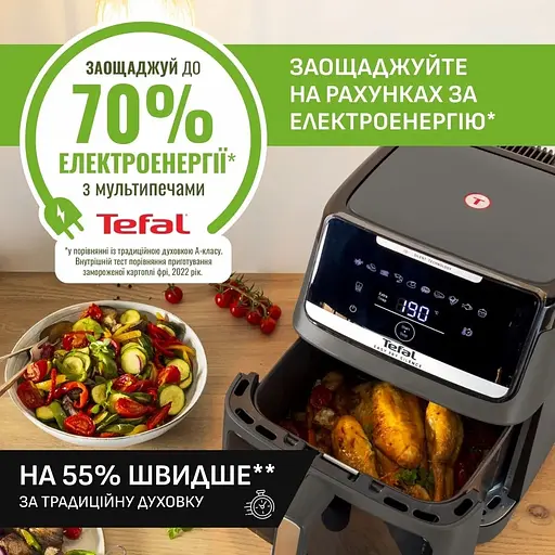 Мультипіч Tefal Easy Fry Silence XXL 1800 Вт темно-сіра (EY846HE0) - фото 18