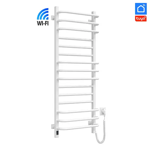 Электрический полотенцесушитель Navin Грандис 480x1200 Sensor с Wi-Fi, правая с таймером, белая 12-112033-4880, Белый, Правое, Электронный - фото 1