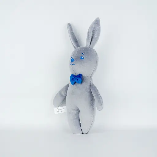 М'яка іграшка Зайчик сині очі 26см