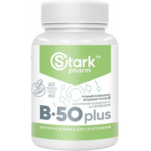 Вітаміни Stark Pharm Stark B-50 Plus 60 tab (1086-100-39-1974338-20)