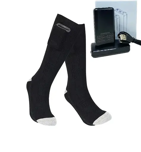 Шкарпетки з підігрівом ZBHSWZ01 з блоком 4000mAh 38-44р. (Чорний)