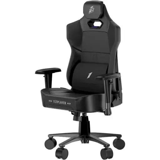 Игровое кресло 1stPlayer K3 Fabric Black, pu+ткань, максимально допустимая нагрузка 140 кг, регулируемая спинка с углом наклона до 150 градусов, увеличенная фактура, регулировка высоты подголовника - фото 5