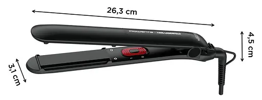 Выпрямитель Rowenta x Karl Lagerfeld Easyliss, >240 Вт, >200 °C, керамика, турмалин, черный - фото 9