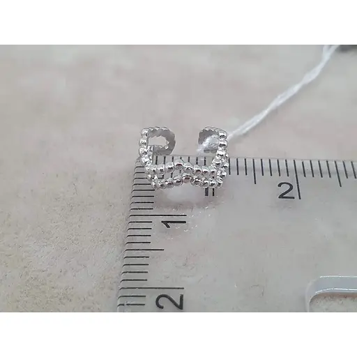 Срібна сережка-кафф на хелікс Umax. 70125U - фото 4