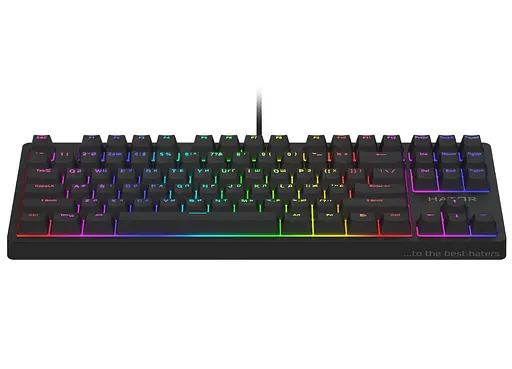 Клавиатура игровая механическая HATOR HTK520 Black Rockfall 2 Mecha TKL Orange - фото 3