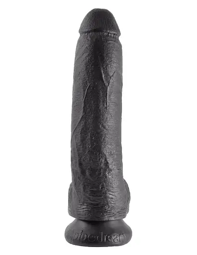 Фаллоимитатор King Cock 9" With Balls 26 см черный - фото 2