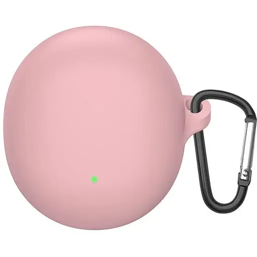 Чохол-накладка DK для Oppo Enco Air 3 Silicone Candy Friendly з карабіном (016054) (pink)