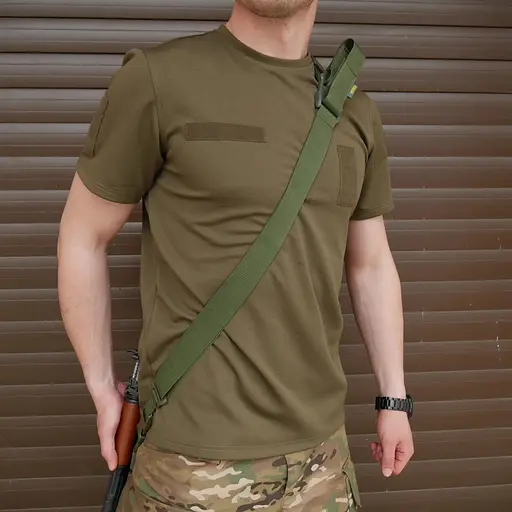 Ремінь Kiborg 2-точковий Gun Sling G-2 з пряжкою швидкого регулювання Triple-X Olive (1000-k8030) - фото 9