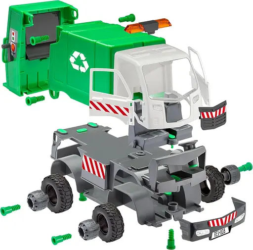 Конструктор Revell сміттєвоз Junior Kit Garbage Truck 1:20 зелений 00808 - фото 6