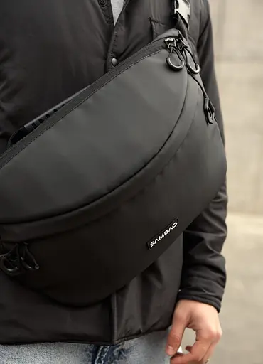 Мужская сумка-бананка под ноутбук Sambag Urban Laptop 46×26 см (51411064m) - фото 8