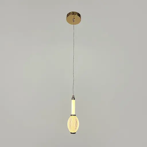 Золотой светодиодный подвес на 3 световых режима 22х7 см | Line F | Ст. AA344/1 AB - фото 3