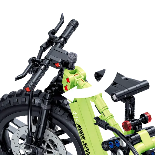 Конструктор велосипед ZHEGAO HIGE SPEED  BIKE  спортивний швидкісний  244 деталей - фото 4