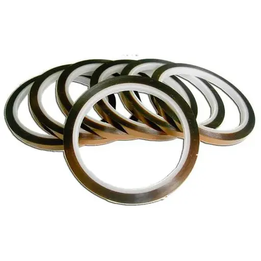 Скотч термостійкий 10 мм каптоновий - фото 1