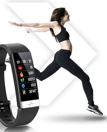 Фитнес-браслет Lemfo Y91 с измерением давления и уровня кислорода в крови (Черный) - фото 8