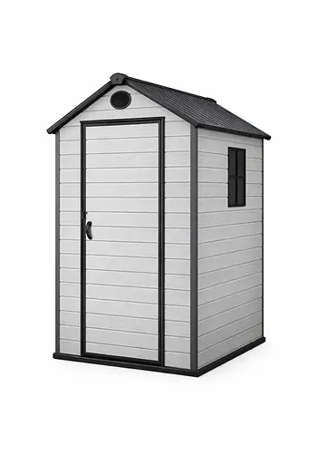 Хозблок-сарай пластиковый BKS 4х6FT с двускатной крышей 224 × 147 × 197 см (В×Ш×Г) - фото 3