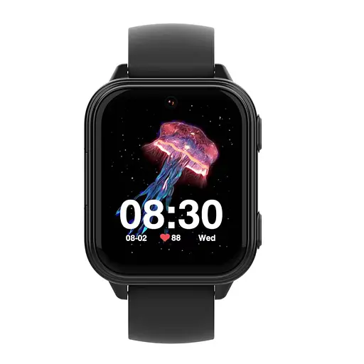 Смарт-часы-телефон детские Wonlex KT33 с камерой WI-FI GPS SIM-карта силиконовый ремешок Black (17774) - фото 3