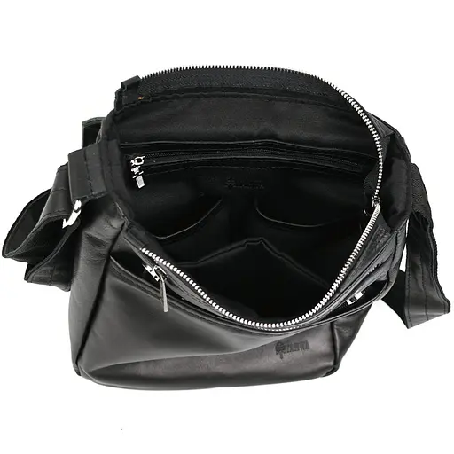 Чоловіча сумка А4 через плече із натуральної шкіри TARWA 33х26х8 см sum0028175 - фото 2