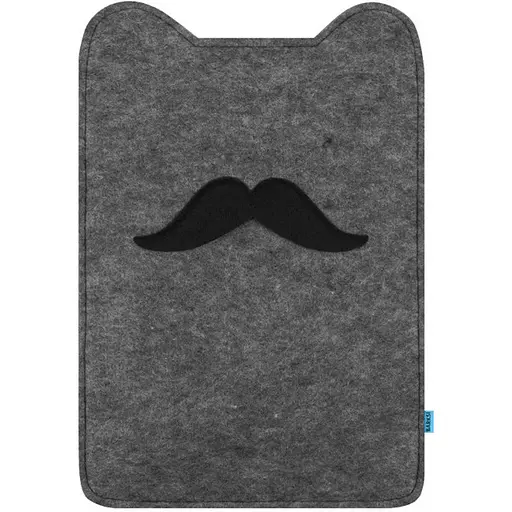 Когтеточка для кошек Barksi Textile Усатый кот 50х34 см серая - фото 1