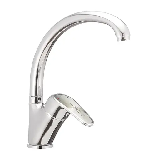 Смеситель для кухни Haiba Magic 777 с серой ручкой HB0678 Хром - фото 1