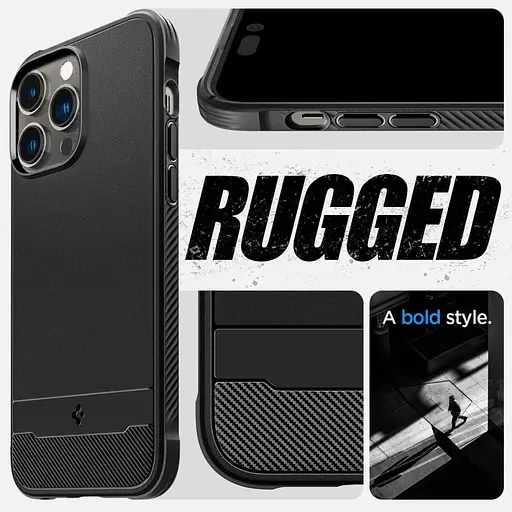 Оригінальний протиударний чохол Spigen Rugged Armor MagSafe для Iphone 14 Pro Max (6.7") Matt Black ACS04812 - фото 16