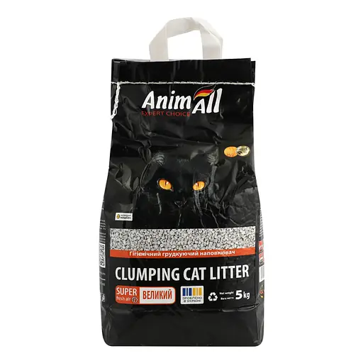 Наполнитель AnimAll гигиенический для кошачьего туалета большой 5 кг - фото 3