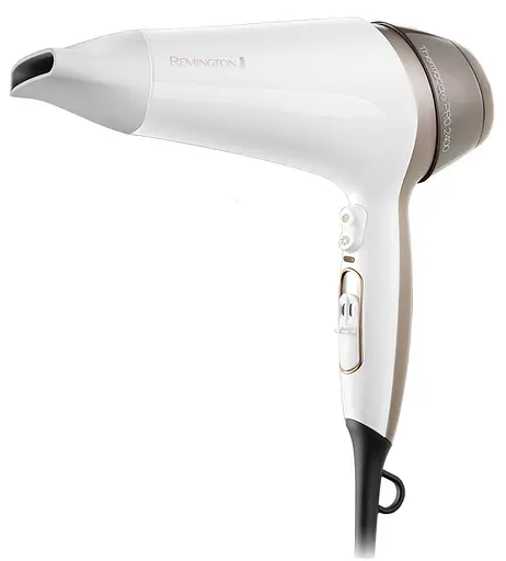 Фен Remington D5720, White, 2400W, 3 режими, 2 швидкості, іонізація, холодне обдування