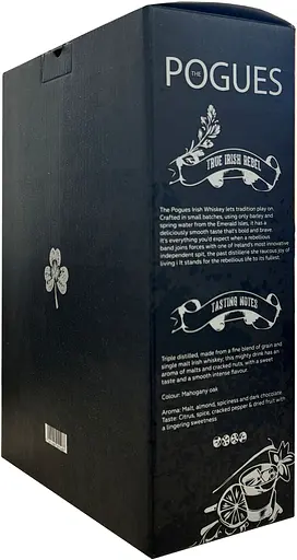 Уценка. Набор Виски The Pogues Blended Irish Whiskey 40%, 0.7 л + стакан 290 мл в подарочной упаковке - фото 4