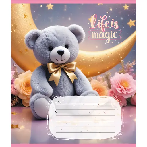 Зошит учнівський "Тедді" Leader 012-500363K-5 в клітинку, 12 аркушів - фото 1