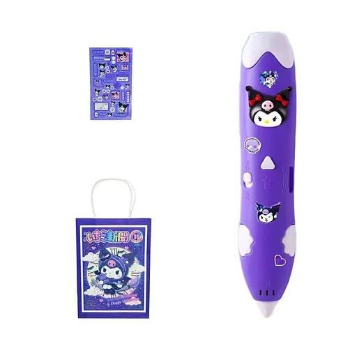 3D ручка Kuromi, шнури, зарядне, інструкція, SK301-2MLD/2YG/3KLM (В асортименті)