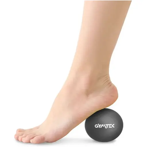 Массажный мяч Gymtek 63 мм силиконовый черный - фото 4