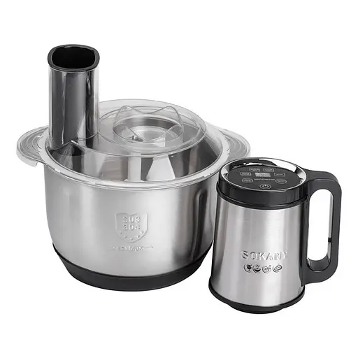 Многофункциональный блендер измельчитель Sokany SK-06036, 6в1 800Вт чаша 5.5л - фото 6