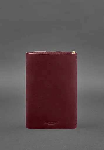 Шкіряний блокнот софт-бук 7.0 бордовий Crazy Horse - фото 5