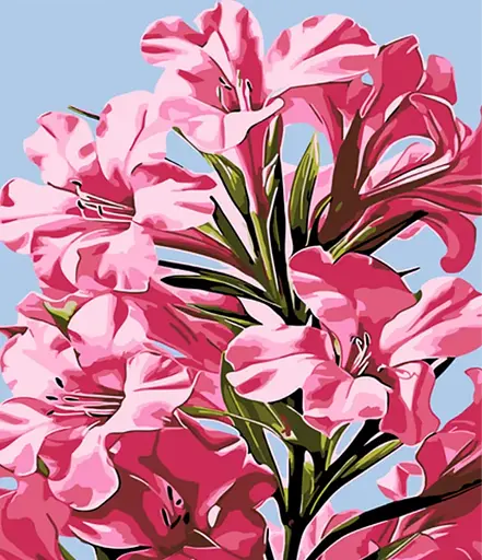 Набор для росписи по номерам Розовые мечты, Strateg, 30x40 см, LY03