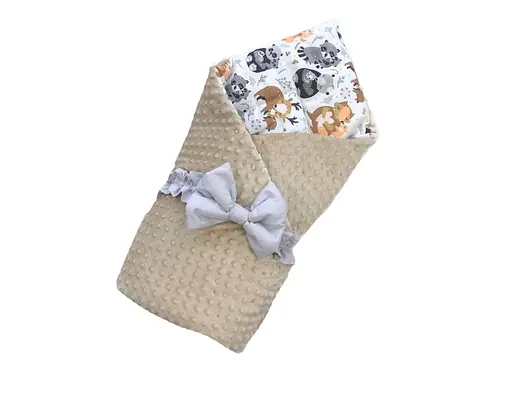 Дитячий плед конверт Moontime 100x80 см "Звірі" - фото 1