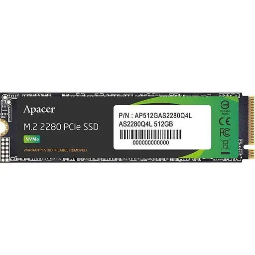SSD накопичувач Apacer AS2280Q4L 512GB (AP512GAS2280Q4L-1) [142523] - фото 2