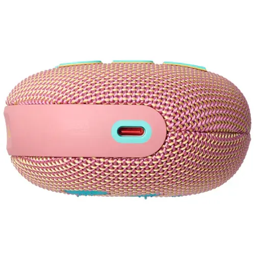 Портативная колонка JBL Clip 5 (JBLCLIP5PINK) беспроводная с карабином розовая - фото 4