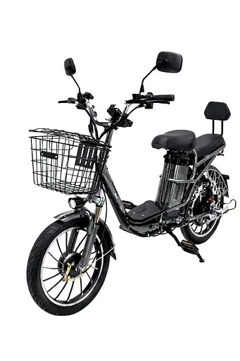 Электровелосипед двухместный MINAKO V4 PRO (750W/60V/26Ah) с задним амортизатором серый графит - фото 1