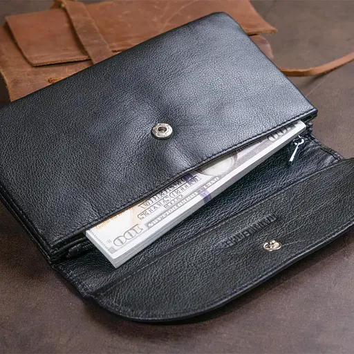 Жіночий шкіряний гаманець-клатч ST Leather 19х9.5х2.5 см acs0015831 - фото 8