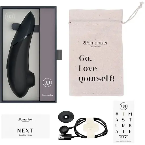 Вакуумний стимулятор Womanizer Next (Black) - фото 3